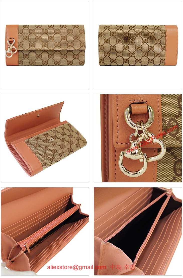 グッチ GUCCI 2012年新作 長財布 オリジナルGG ハートビット 274430 FAFXG 8659